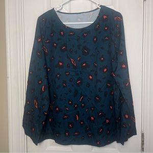 3/$20 Leopard Print Long Sleeve Top